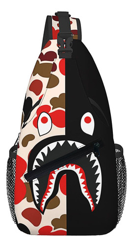 Mochila De Honda, Bolso De Hombro De Camuflaje De Tiburones,