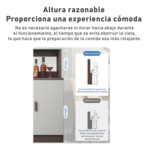 Aparador Organizadores 120cm Credenza De Moderna Con Cajones