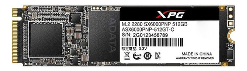 Ssd Interno Adata Xpg Sx6000 Pro 512gb Negro