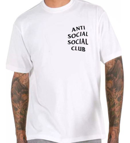 Franela Anti Social Social Club Estampada En Algodón 