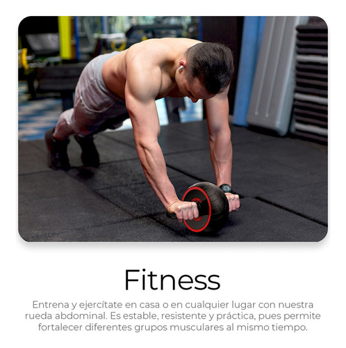 Rueda Para Ejercicio De Abdomen Llantas Rodillo Abs Gimnasio