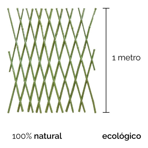 Cerca De Bambu Extensible 1,20 M Forrada-tutti