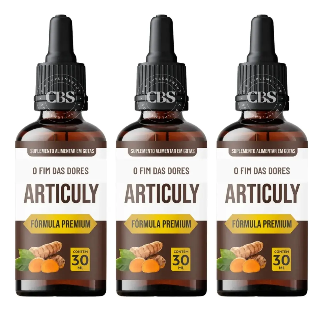 3x Articuly 30ml Suplemento Em Gotas Para Mobilidade Total Envio Em 24 Horas