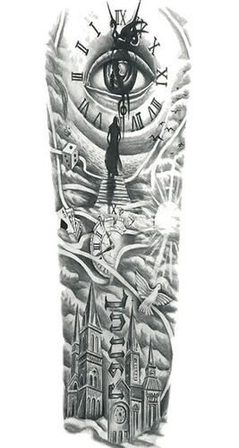 Tatuaje Temporal Brazo Ojo Reloj # Life In A Tattoo