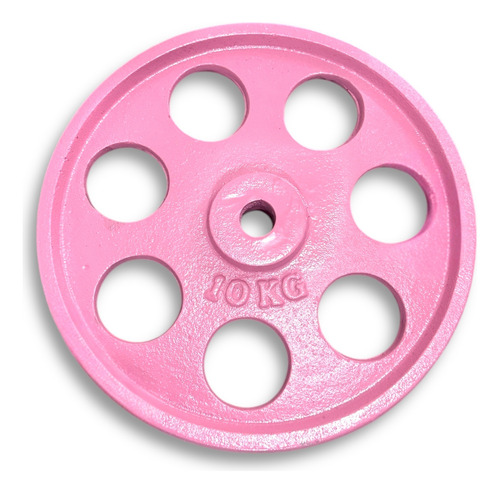 Disco Pesa Par De 10kg Olímpico Rosa Estándar 1 Pulgada Gym