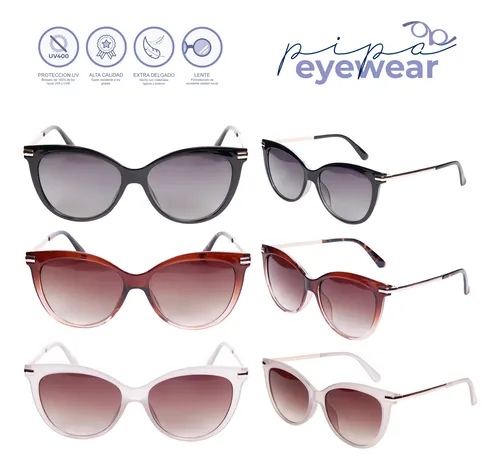 Lentes de Sol Mujer Anteojos Gafas Ojos de Gato Lentes Accesorios