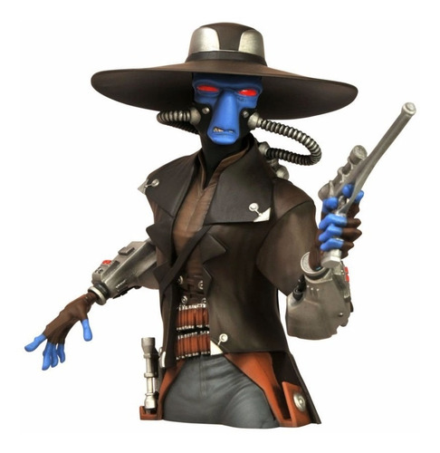 Star Wars  Cad Bane  Boneco Busto Cofre Filme Oscar Cinema