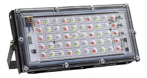 Reflector Led Rgb 50w Control Remoto Colores Ip65 220v Color De La Carcasa Negro