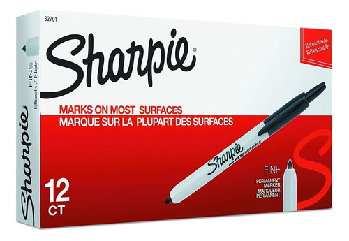 Sharpie 32701 Retractable Permanent Markers, Fine Point, ...
