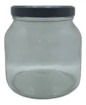 Comprar Frasco Vidrio C\u002Ftapa Hermético Pettish Online Vc Color Negro