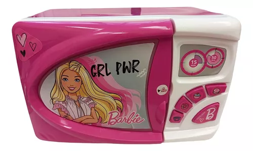 Microondas Glam Juguete Barbie Con Sonido Color Rosa