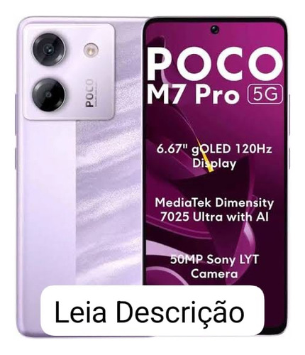 Xiaomi Poco M7 Pro 5g 256 Gb Dual Sim 8 Gb Lilás Global Nfc Lilás
