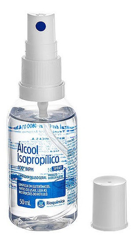 Álcool Isopropílico Spray Limpeza Eletrônico 50ml Rioquímica
