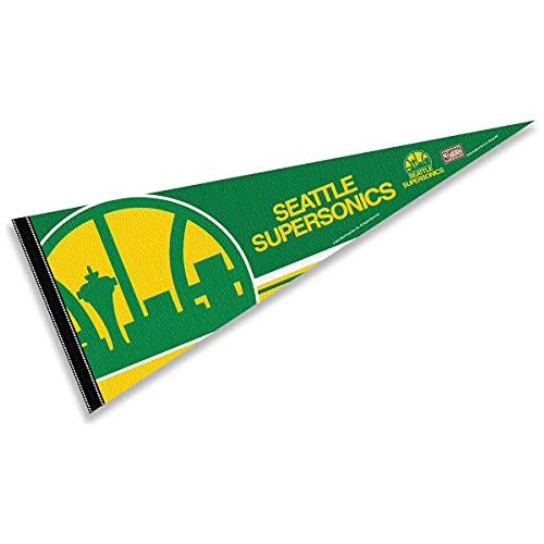 Estandarte Retro Vintage De Seattle Supersonics.