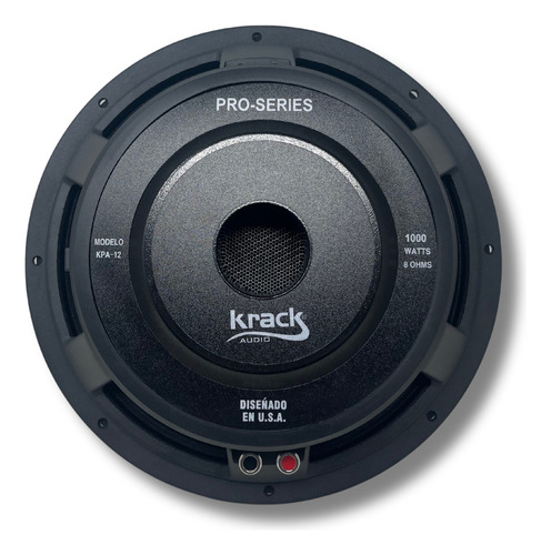 Resistente Subwoofer Profesional 12pLG Krack 1000w Kpa-12 Color Negro