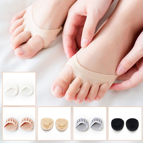 A Cinco Dedos De Los Pies Del Antepié Almohadillas For