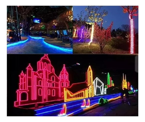 Rollo D Luz Cinta Led Neon Con Transformador 220v 5mts