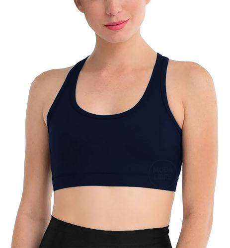 Top Deportivo 100% Lycra Mujer Talle Standar Xs- Xxl