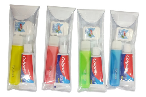 Kit C/30 Escova,creme Dental Colgate Mini, E Fio 25 Mts