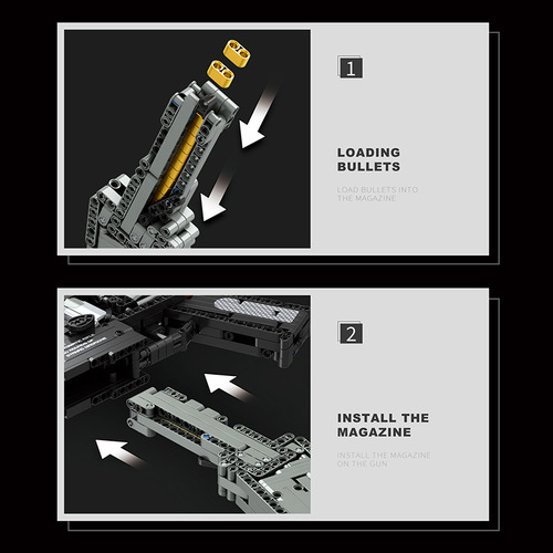 Conjunto De Blocos De Construção Para Rifles M416