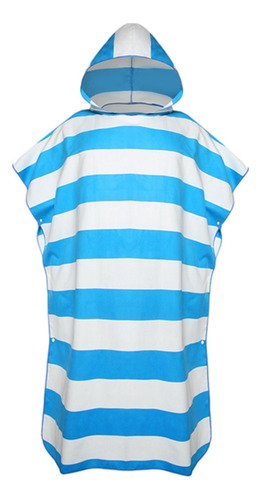 Surf Poncho Sudor Absorbente Toalla De Playa Con Azul