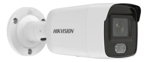 Câmera de segurança Hikvision Ds-2CD2047G2-LU IP com resolução de 4MP visão nocturna incluída branca