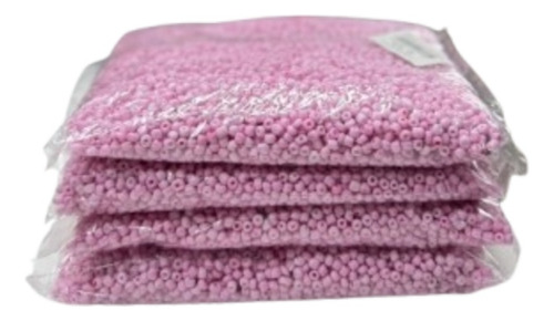 Medio Kilo Mostacillas Por Mayor Para Pulseras 2mm Rosa Pálido