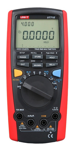 Uni-t Multímetro Digital Ut71e Potencia True Rms Tester