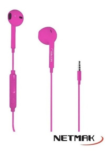 Auricular Con Cable Manos Libres Urban Style Netmak Nm-ur70 