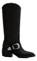 Comprar Botas Texanas Mujer Caña Alta Taco Medio Cuero 100% Judal