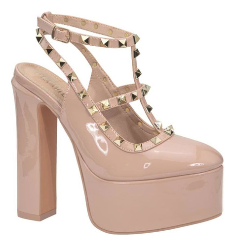 Zapatilla De Plataforma Dama Belinda Peregrin 3183 En Nude
