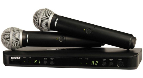 Shure Blx288/pg58-j11 Sistema Inalámbrico Con 2 Micrófonos Color Negro