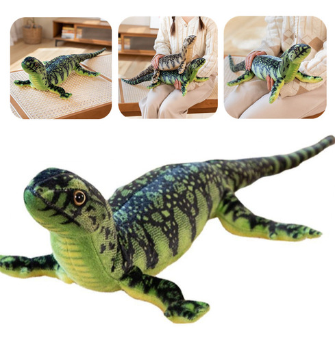 Peluche De Lagarto Reptil Grande De 75 Cm, Regalo Creativo P