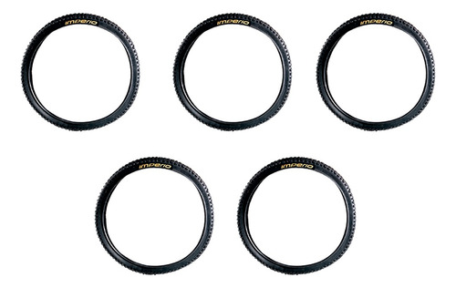 Paquete De 5 Llantas Para Bicicleta R-26x2.125 Color Negro