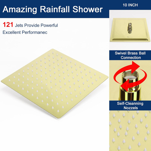 Cabezal De Ducha De Lluvia Brazo De Extensión Ajustabl...