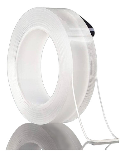 Cinta Mágica Doble Faz Transparente 3 Metros - 5 Cm