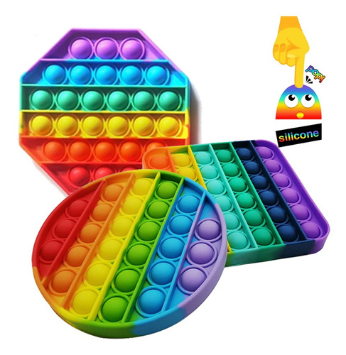 Imagen 3 de 10 de Juguete Anti-ansiedad Pop It Bubble Push Fidget 30 Piezas