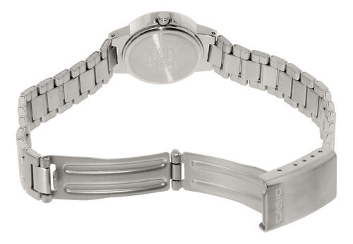Reloj Casio Dama Rosa Ltp-1191a-4cdf Color de la correa Plateado Color del bisel Plateado