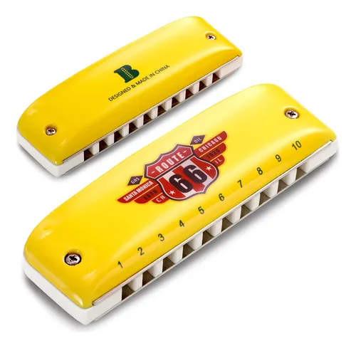 comprar Armonica C\u002Ffunda Kongsheng Jazz 10 A Llave C Amarillo