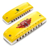 Comprar Armonica C\u002Ffunda Kongsheng Jazz 10 A Llave C Amarillo