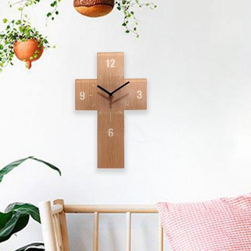 Reloj De Pared Reloj Silencioso Decoración Marrón Claro