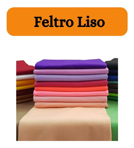 Feltro Liso Santa Fé 1m X 1,40m Escolha Sua Cor