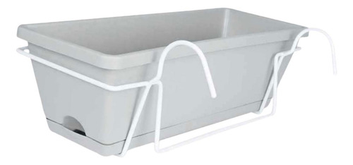Maceta Colgante, Soporte Para De Jardín, Gris Claro