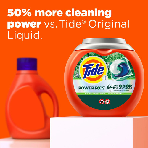 Tide Pods Power Con Febreze Eliminador De Olor 45 Capsulas