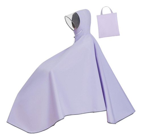 Poncho De Lluvia Para Bicicleta, Impermeable Con Capucha Par