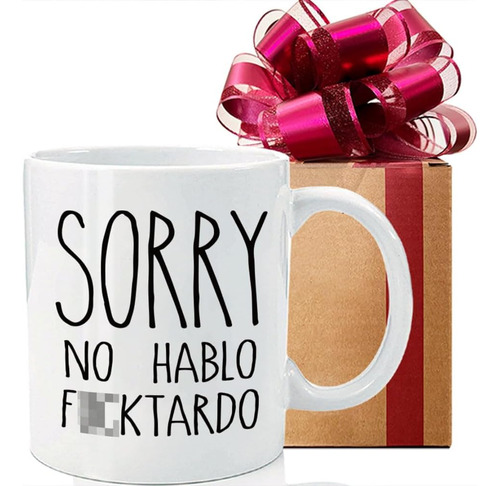 Veegoho Sorry No Hablo F**ktardo Taza De Café Divertida, Sar