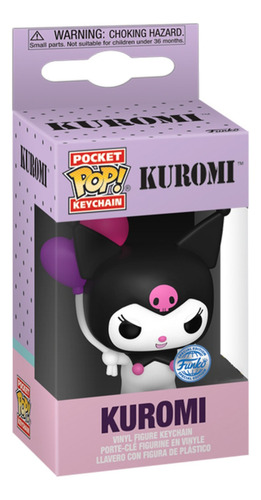Llavero Funko Pop Kuromi con globos - Llavero de Hello Kitty