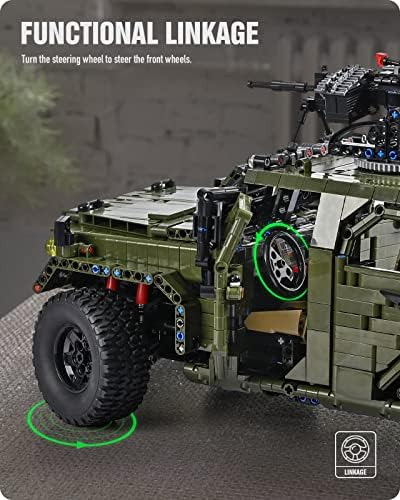 Nifeliz Warrior Kit De Construcción De Coche Militar, Modelo