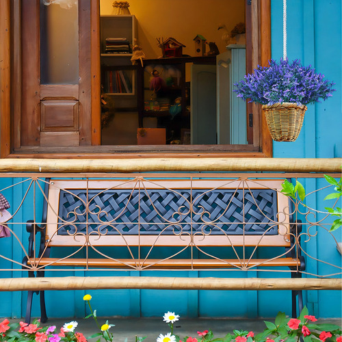 10 Pacotes De Flores Artificiais De Lavanda, Para Decoração
