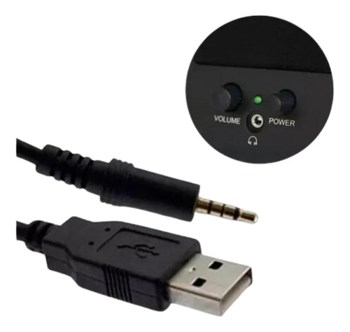 Caixa Caixinha De Som Subwoofer Portátil Pc Notebook Usb P2
